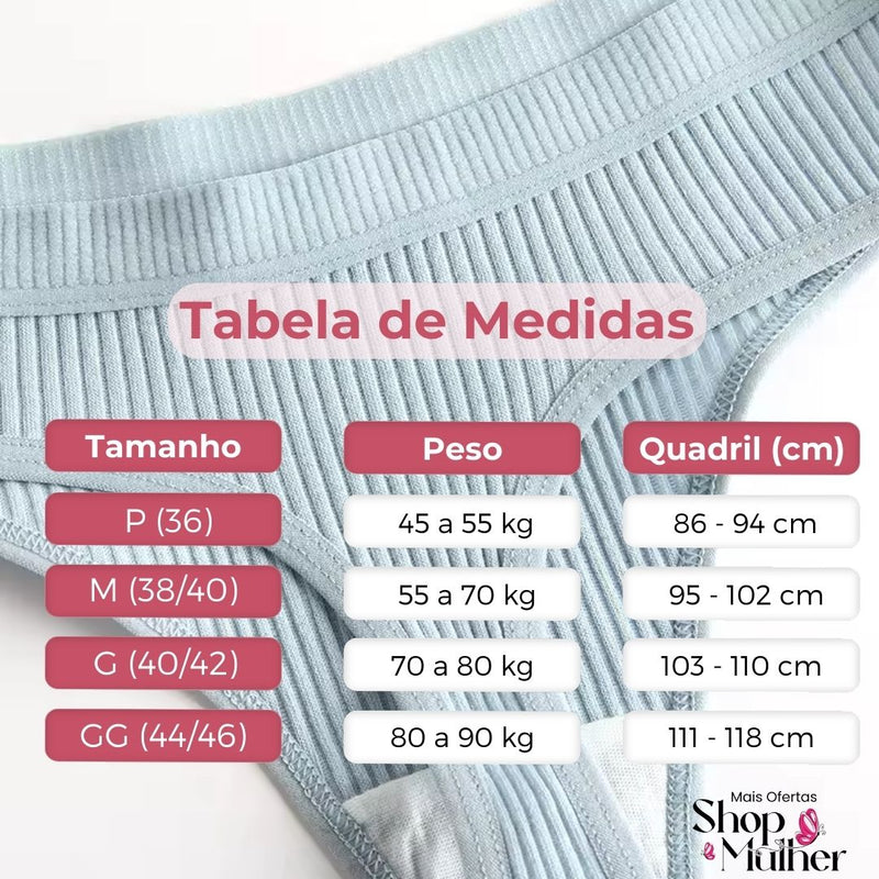 [PROMOÇÃO DE LANÇAMENTO COMPRE 5 LEVE 10] Calcinha CottonConfort® + FRETE GRÁTIS + BRINDES