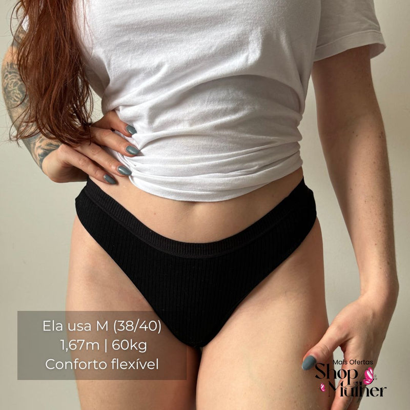 [PROMOÇÃO DE LANÇAMENTO COMPRE 5 LEVE 10] Calcinha CottonConfort® + FRETE GRÁTIS + BRINDES