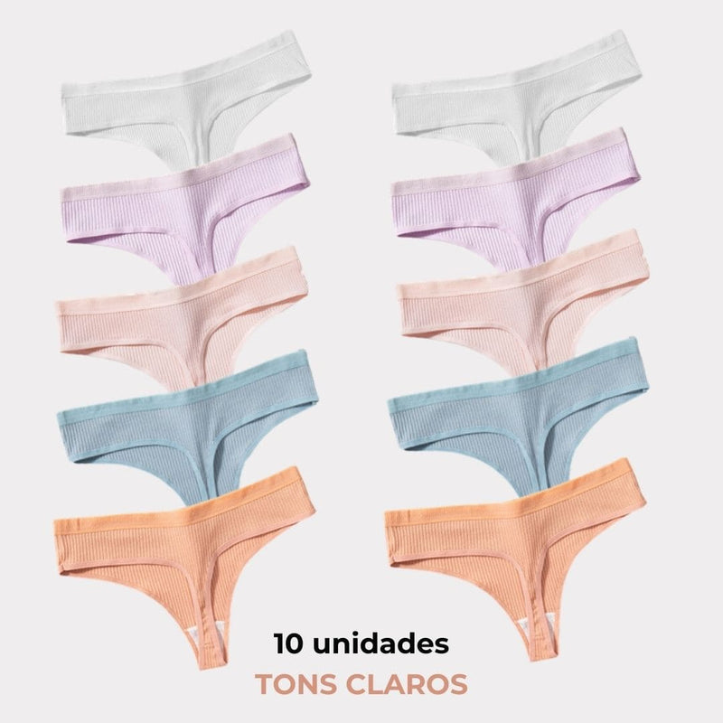 [PROMOÇÃO DE LANÇAMENTO COMPRE 5 LEVE 10] Calcinha CottonConfort® + FRETE GRÁTIS + BRINDES