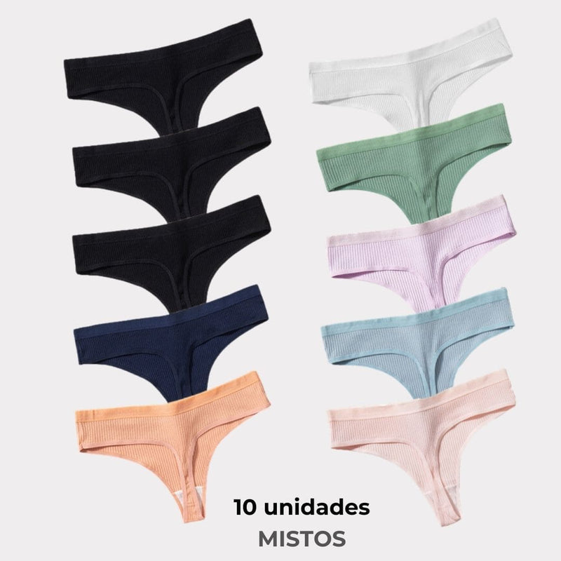 [PROMOÇÃO DE LANÇAMENTO COMPRE 5 LEVE 10] Calcinha CottonConfort® + FRETE GRÁTIS + BRINDES