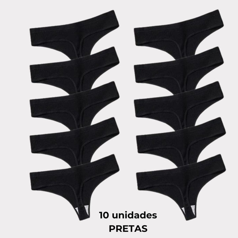 [PROMOÇÃO DE LANÇAMENTO COMPRE 5 LEVE 10] Calcinha CottonConfort® + FRETE GRÁTIS + BRINDES