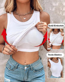 REGATA COM SUTIÃ EMBUTIDO - [PAGUE 1 LEVE 3] + BRINDE